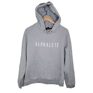 Alphalete Core Gray Pullover Hoodie Sweatshirt size Large